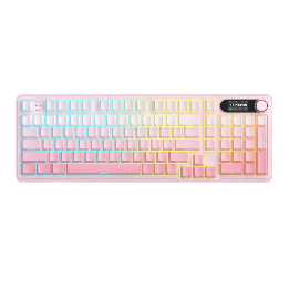 Royal Kludge S98 Pink Edition – clavier mécanique sans fil 96 % tri-mode