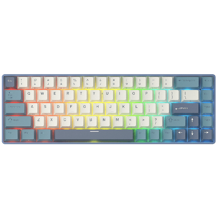 Royal Kludge RK68 – Clavier mécanique sans fil 65 %, édition Color-Block