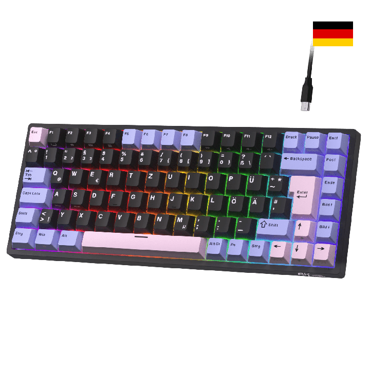 Royal Kludge RK84 – Clavier mécanique gaming 75 % RGB, édition limitée