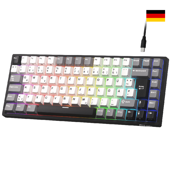 Royal Kludge RK84 – Clavier mécanique gaming 75 % RGB, édition limitée