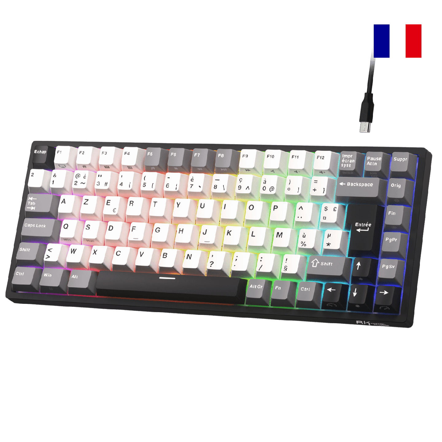 Royal Kludge RK84 – Clavier mécanique gaming 75 % RGB, édition limitée