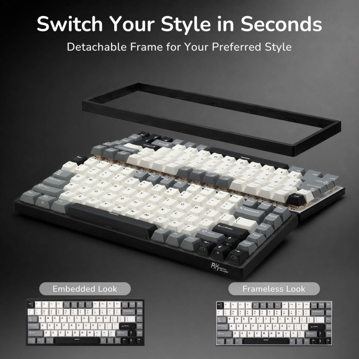Royal Kludge RK84 – Clavier mécanique gaming 75 % RGB, édition limitée