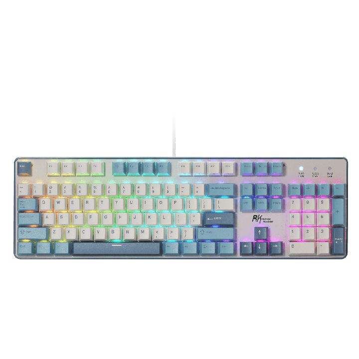 Royal Kludge RK920 – Clavier mécanique full size filaire, édition Color-Block