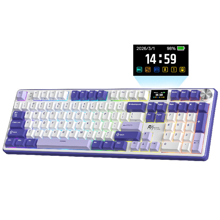 Royal Kludge S104 – clavier mécanique sans fil full size (104 touches)