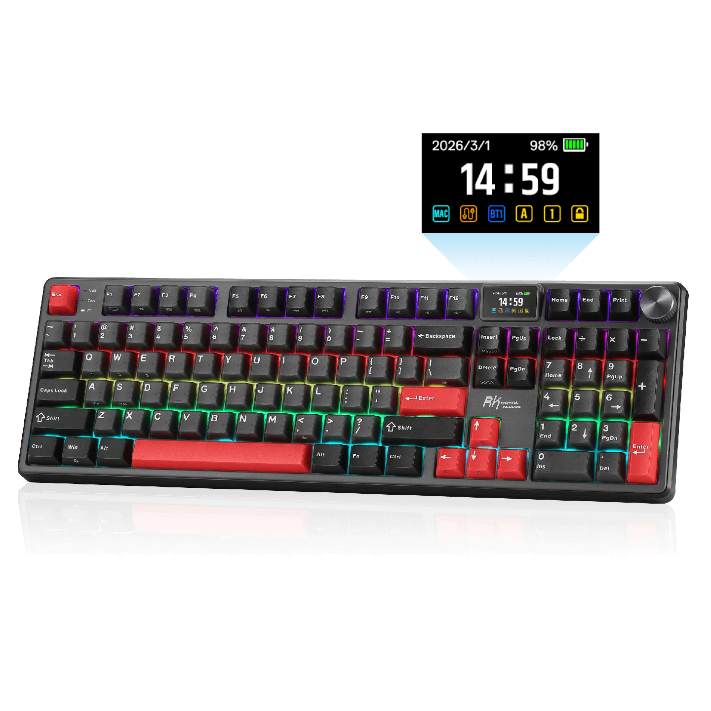 Royal Kludge S104 – clavier mécanique sans fil full size (104 touches)