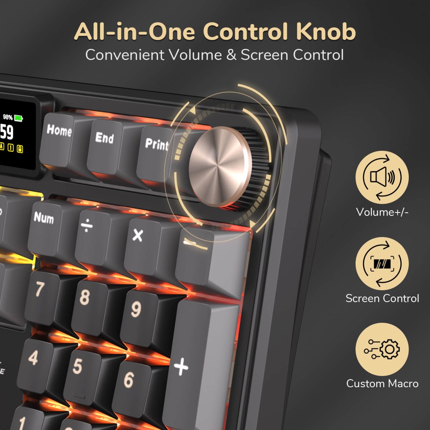 Royal Kludge S104 – clavier mécanique sans fil full size (104 touches)
