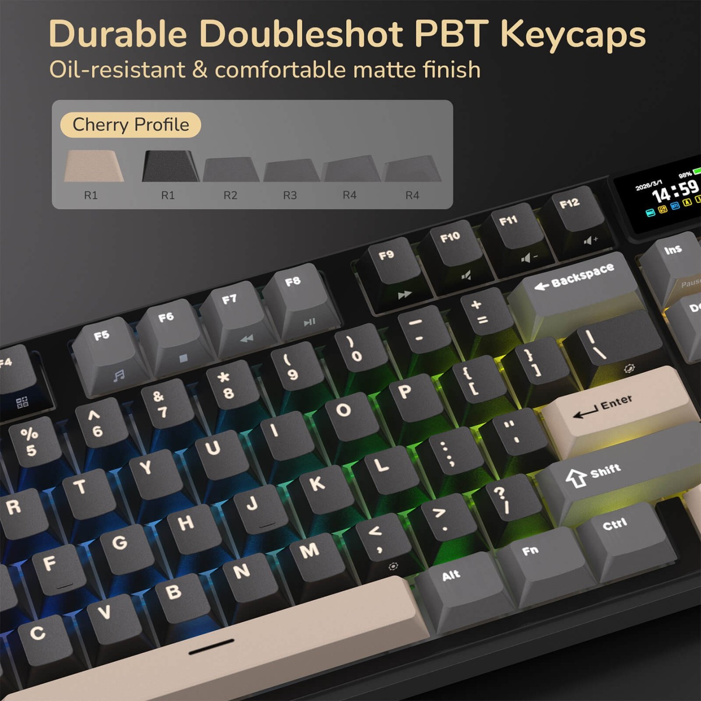 Royal Kludge S104 – clavier mécanique sans fil full size (104 touches)