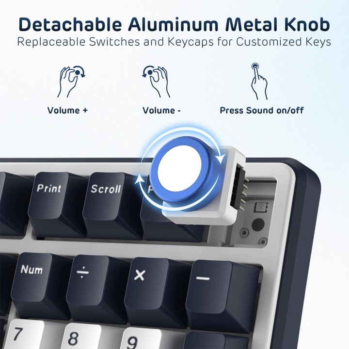 Royal Kludge X104 – Clavier mécanique gaming filaire full size (104 touches)