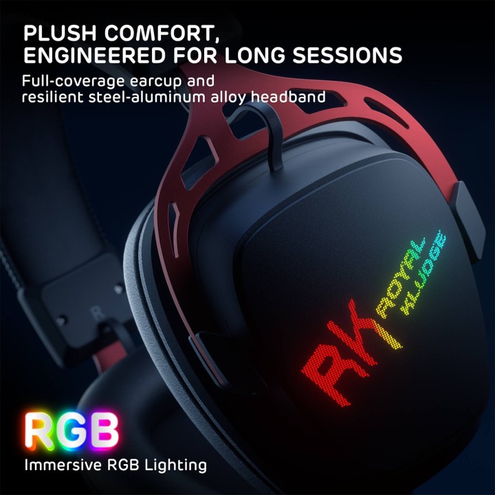 Royal Kludge HG103 – Casque gaming sans fil RGB