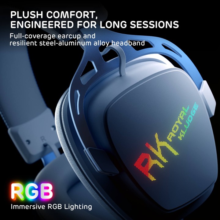 Royal Kludge HG103 – Casque gaming sans fil RGB
