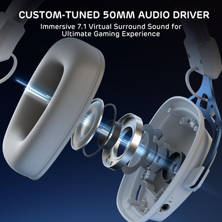 Royal Kludge HG103 – Casque gaming sans fil RGB