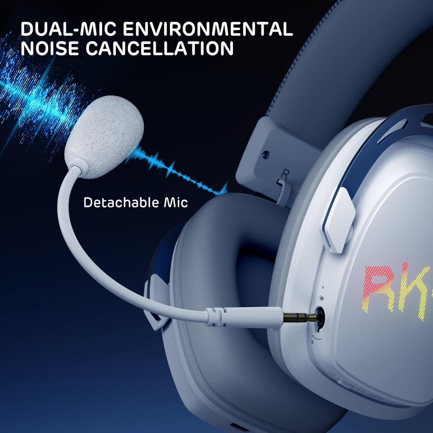Royal Kludge HG103 – Casque gaming sans fil RGB