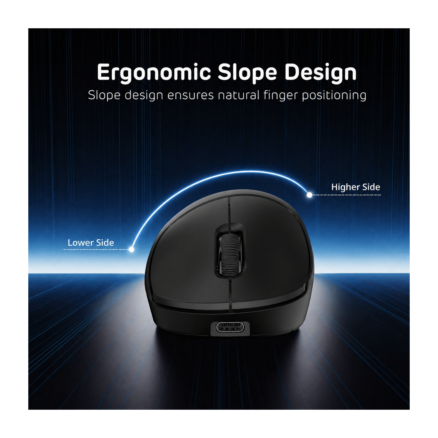 Royal Kludge MG5 – Souris gaming sans fil tri-mode, capteur PAW3950