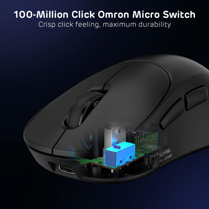 Royal Kludge MG5 – Souris gaming sans fil tri-mode, capteur PAW3950