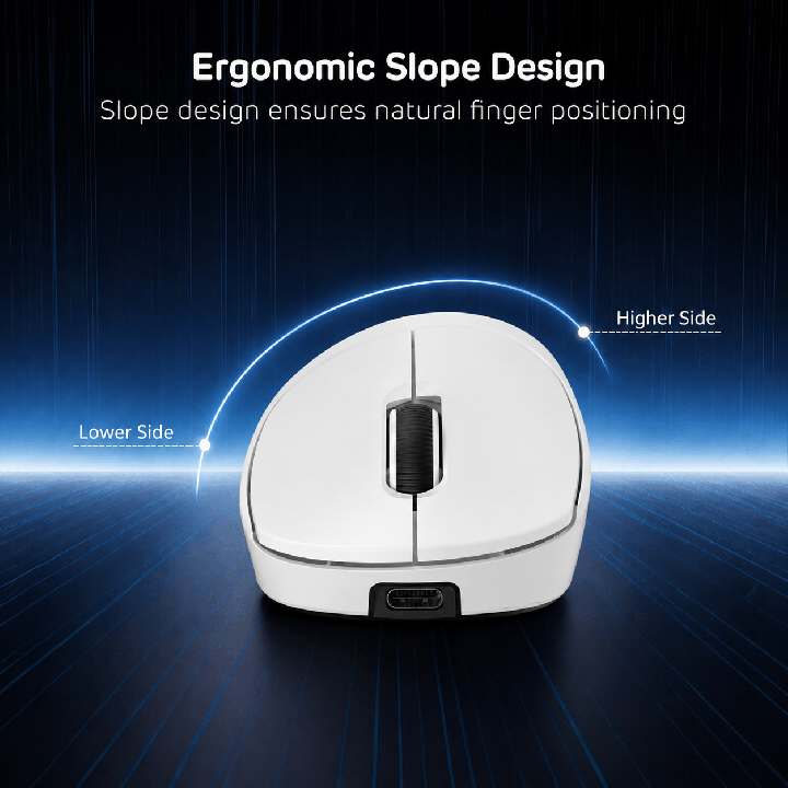 Royal Kludge MG5 – Souris gaming sans fil tri-mode, capteur PAW3950