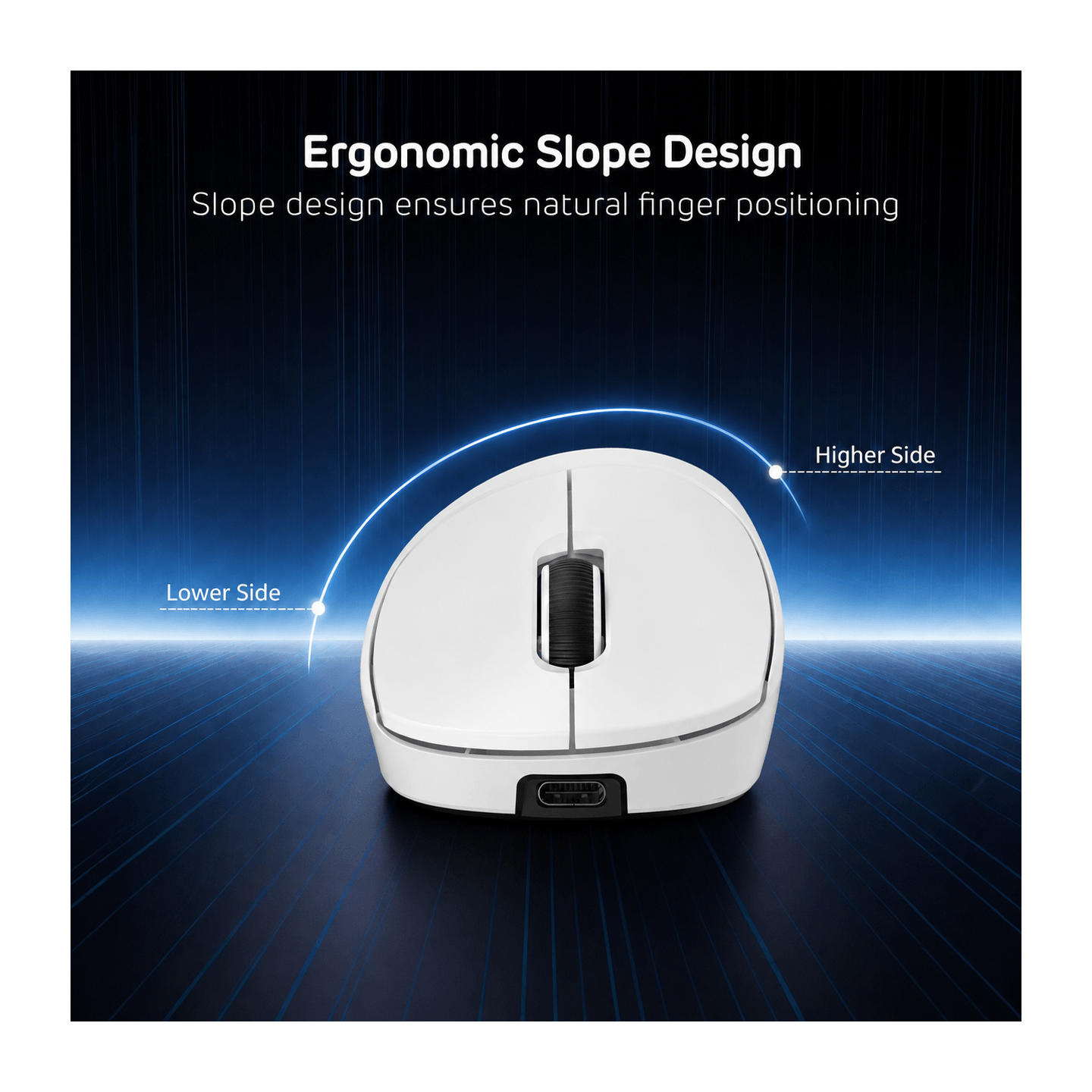Royal Kludge MG5 – Souris gaming sans fil tri-mode, capteur PAW3950