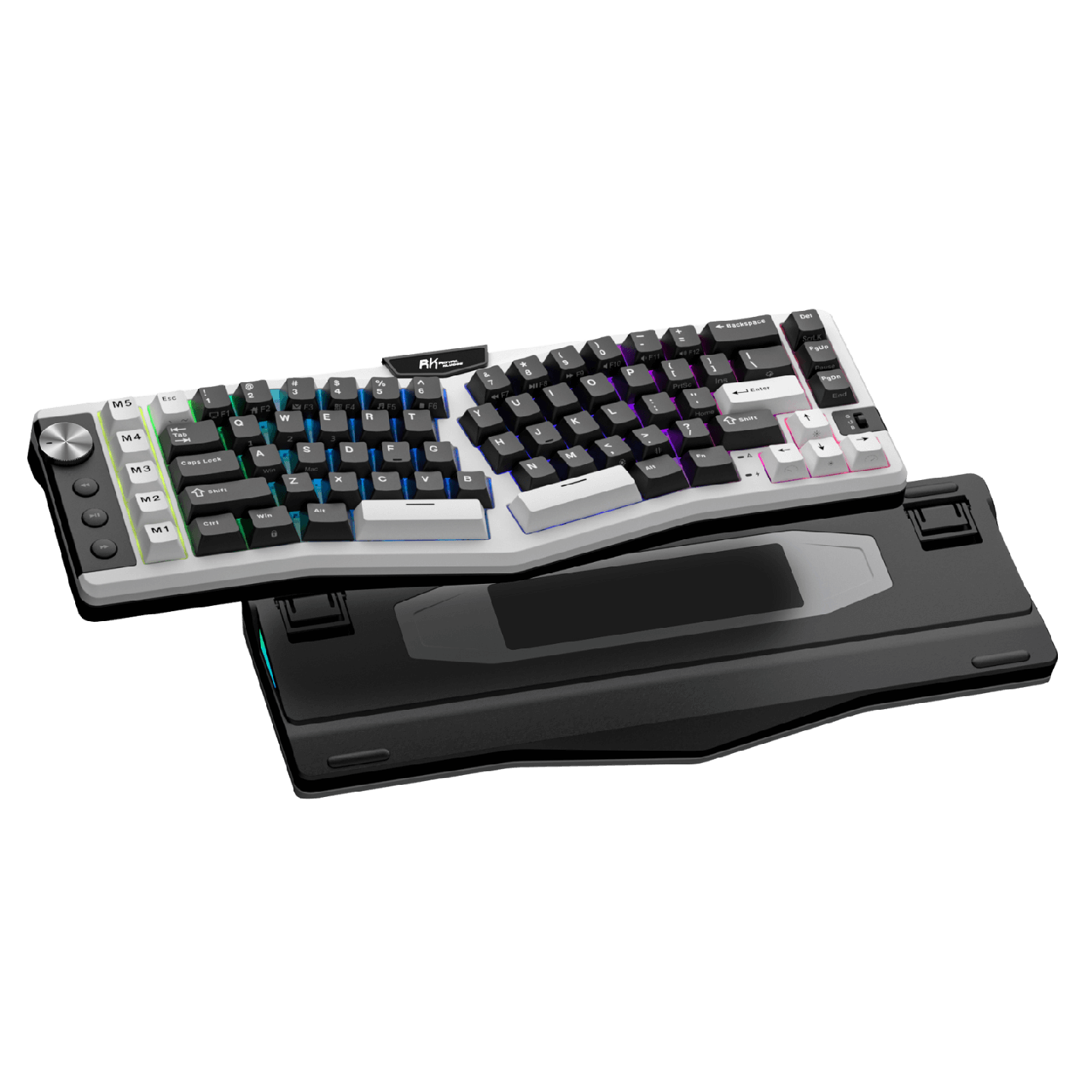 Royal Kludge A72 – Clavier mécanique ergonomique Alice 68 % tri-mode