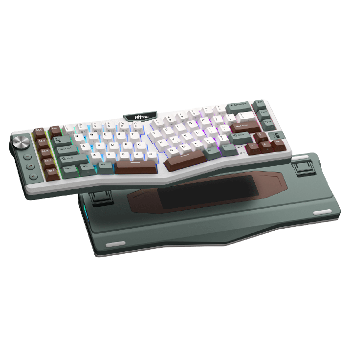 Royal Kludge A72 – Clavier mécanique ergonomique Alice 68 % tri-mode