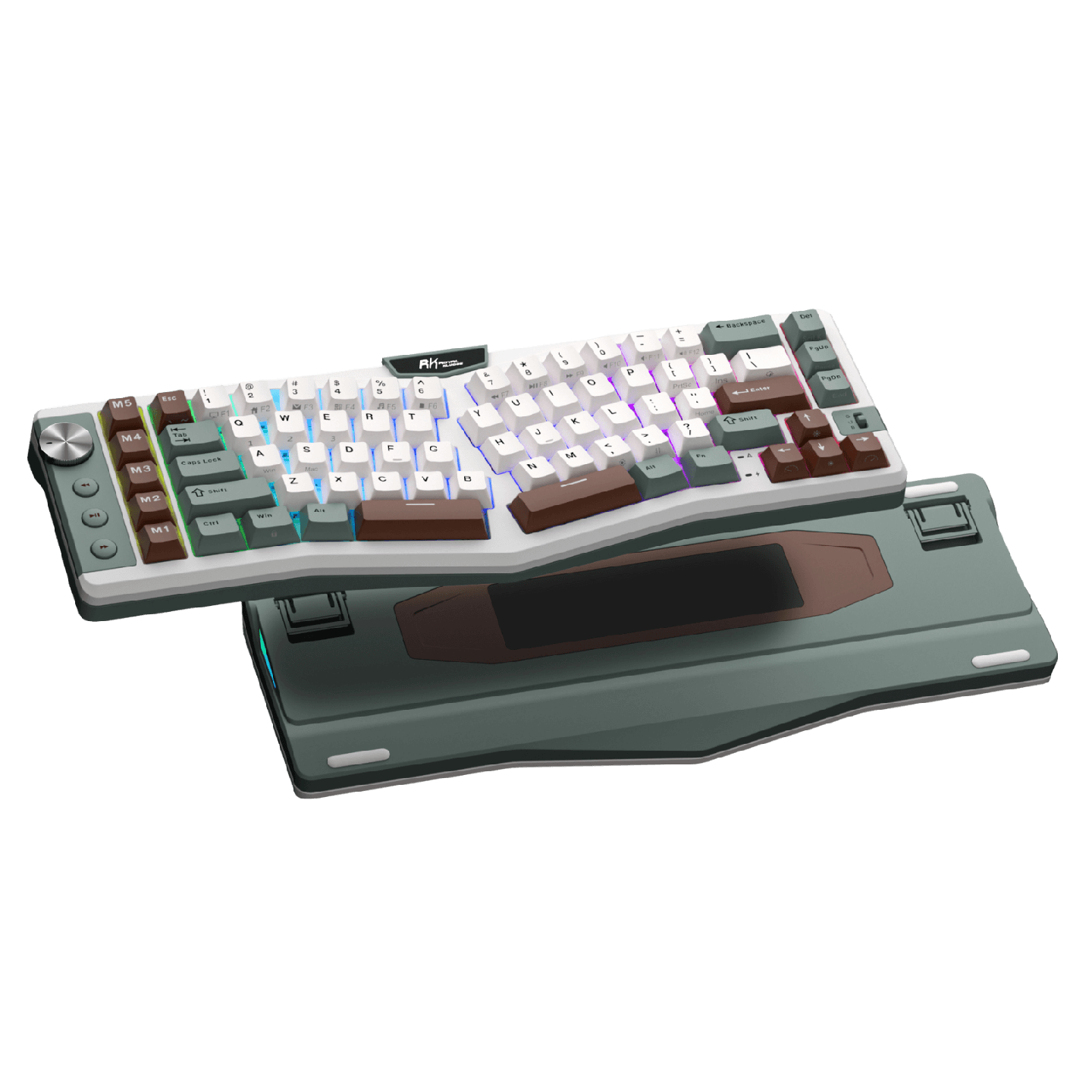 Royal Kludge A72 – Clavier mécanique ergonomique Alice 68 % tri-mode