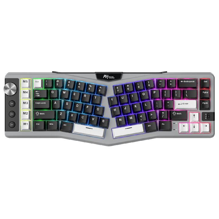 Royal Kludge A72 – Clavier mécanique ergonomique Alice 68 % tri-mode