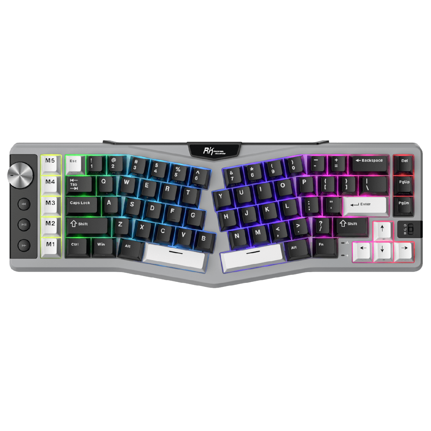 Royal Kludge A72 – Clavier mécanique ergonomique Alice 68 % tri-mode