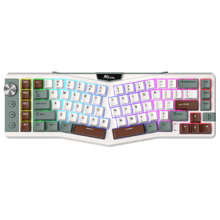 Royal Kludge A72 – Clavier mécanique ergonomique Alice 68 % tri-mode