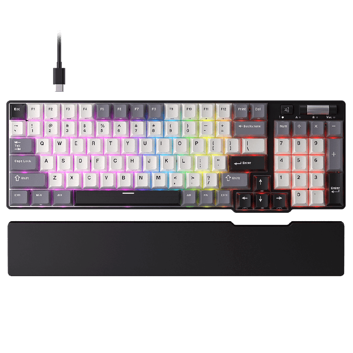 Royal Kludge C96 – clavier gaming 96 % à switches magnétiques effet Hall