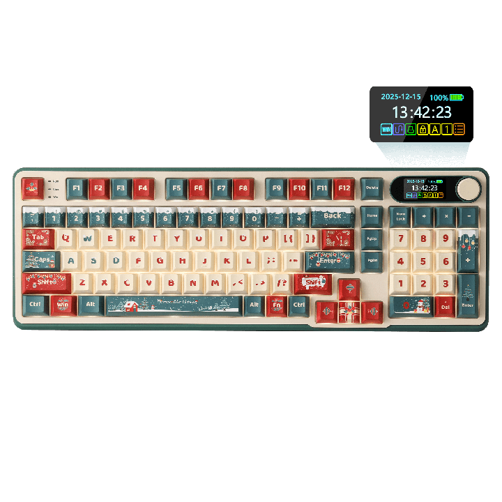 Royal Kludge S98 – Clavier mécanique sans fil 96 %, édition limitée Winter