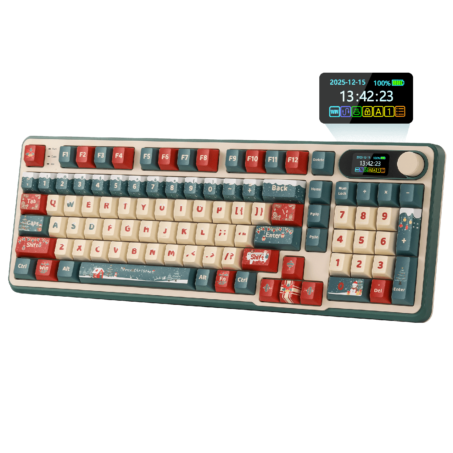 Royal Kludge S98 – Clavier mécanique sans fil 96 %, édition limitée Winter