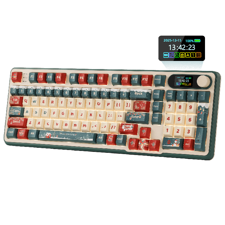 Royal Kludge S98 – Clavier mécanique sans fil 96 %, édition limitée Winter