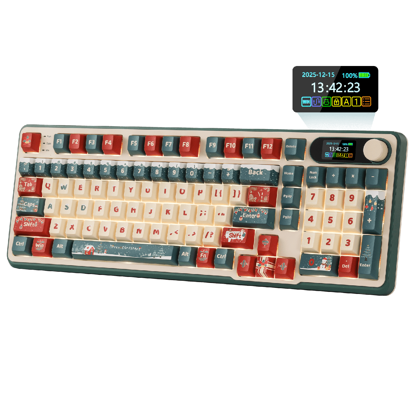Royal Kludge S98 – Clavier mécanique sans fil 96 %, édition limitée Winter
