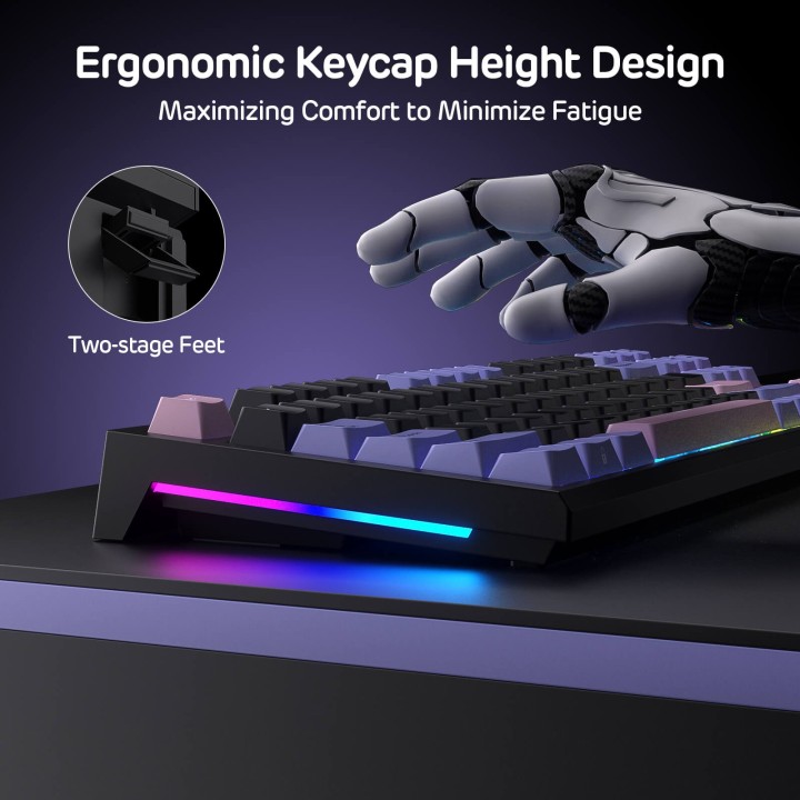 Royal Kludge C87 – Clavier gaming magnétique à effet Hall TKL (80 %)