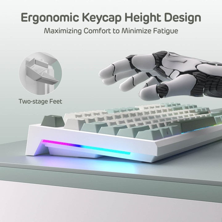 Royal Kludge C87 – Clavier gaming magnétique à effet Hall TKL (80 %)