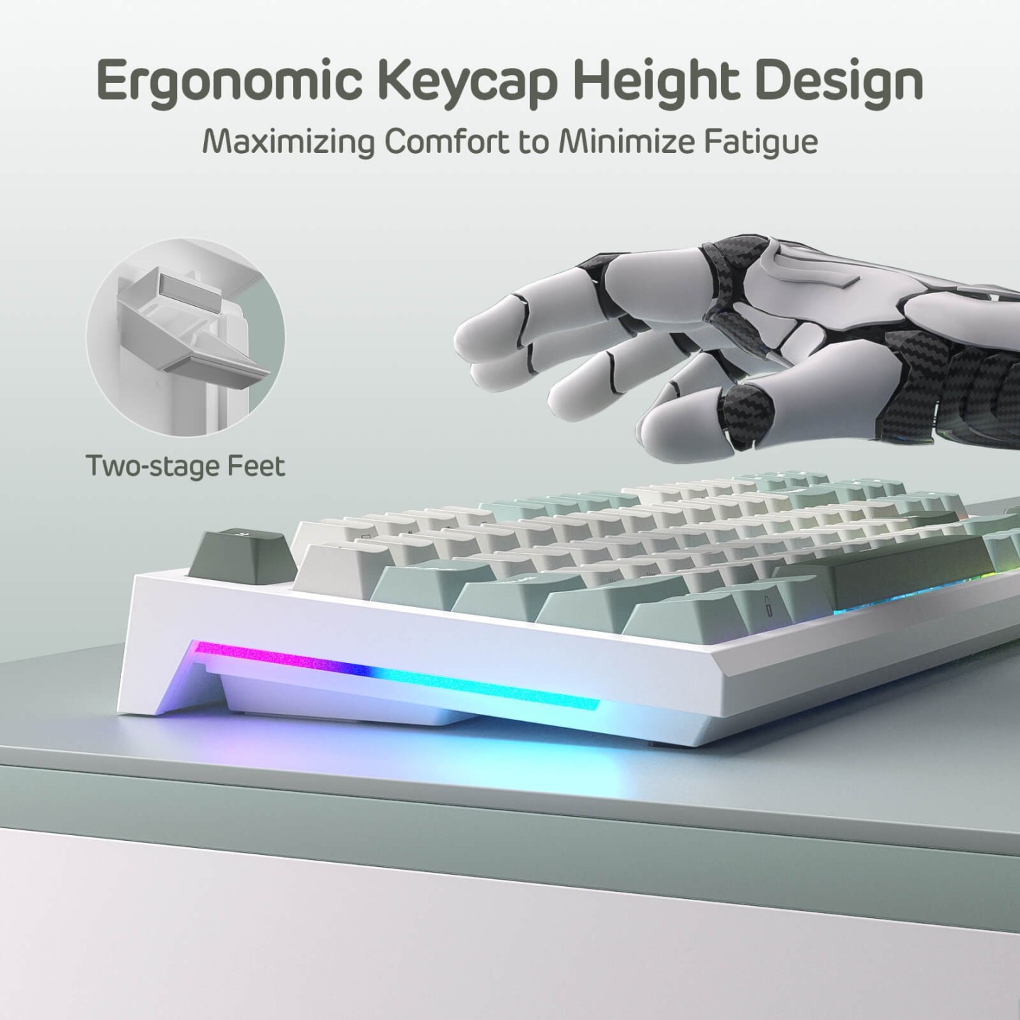 Royal Kludge C87 – Clavier gaming magnétique à effet Hall TKL (80 %)