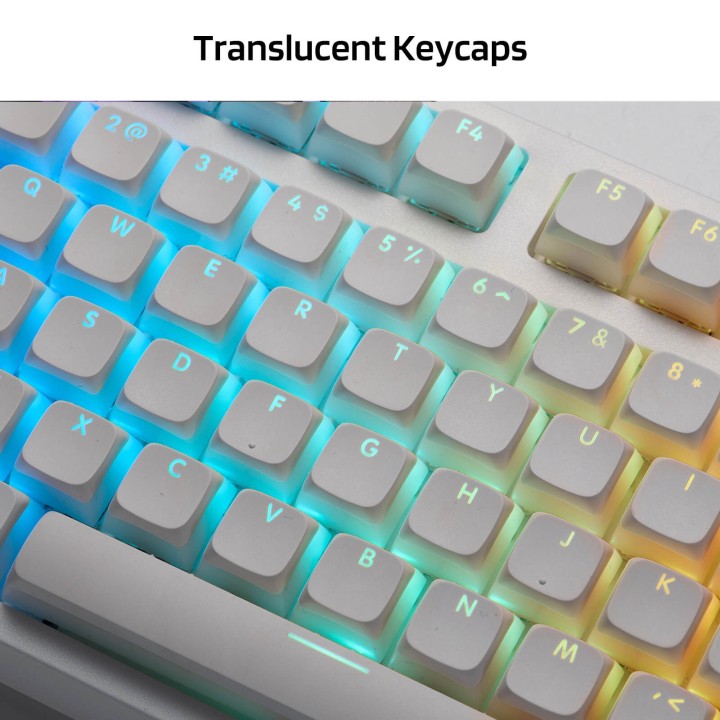 Royal Kludge x LTC – Set de 117 keycaps Pudding PBT double shot, profil XDA