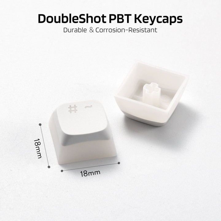 Royal Kludge x LTC – Set de 117 keycaps Pudding PBT double shot, profil XDA