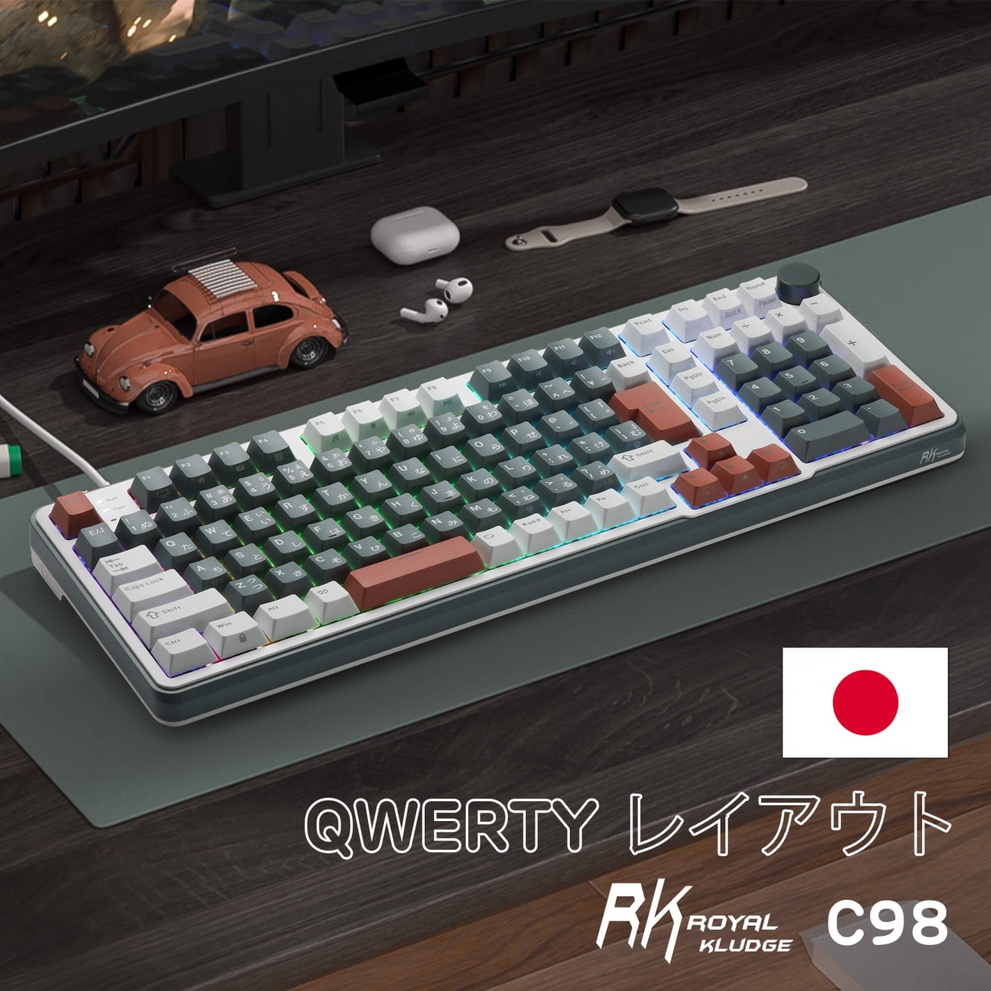 Royal Kludge C98 – clavier magnétique gaming 96 % à effet Hall