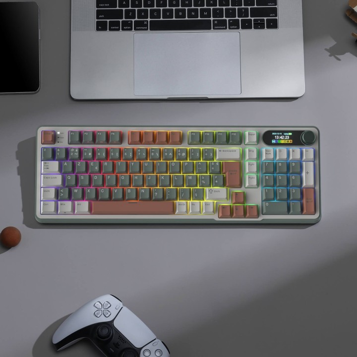 Royal Kludge S98-FR – Clavier mécanique sans fil 96 % AZERTY