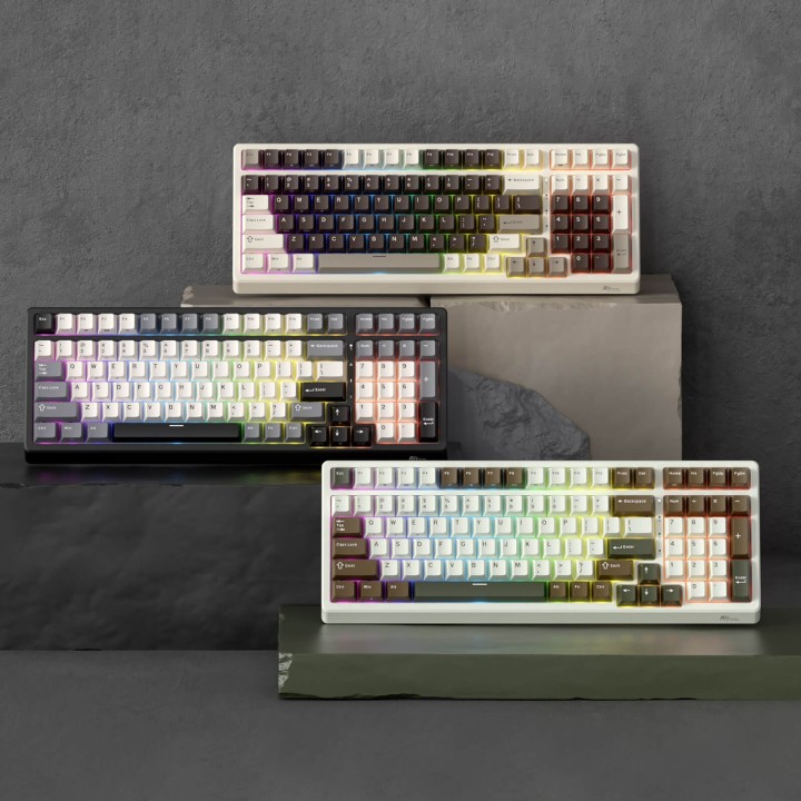 Royal Kludge F99 – Clavier mécanique sans fil 96 % tri-mode
