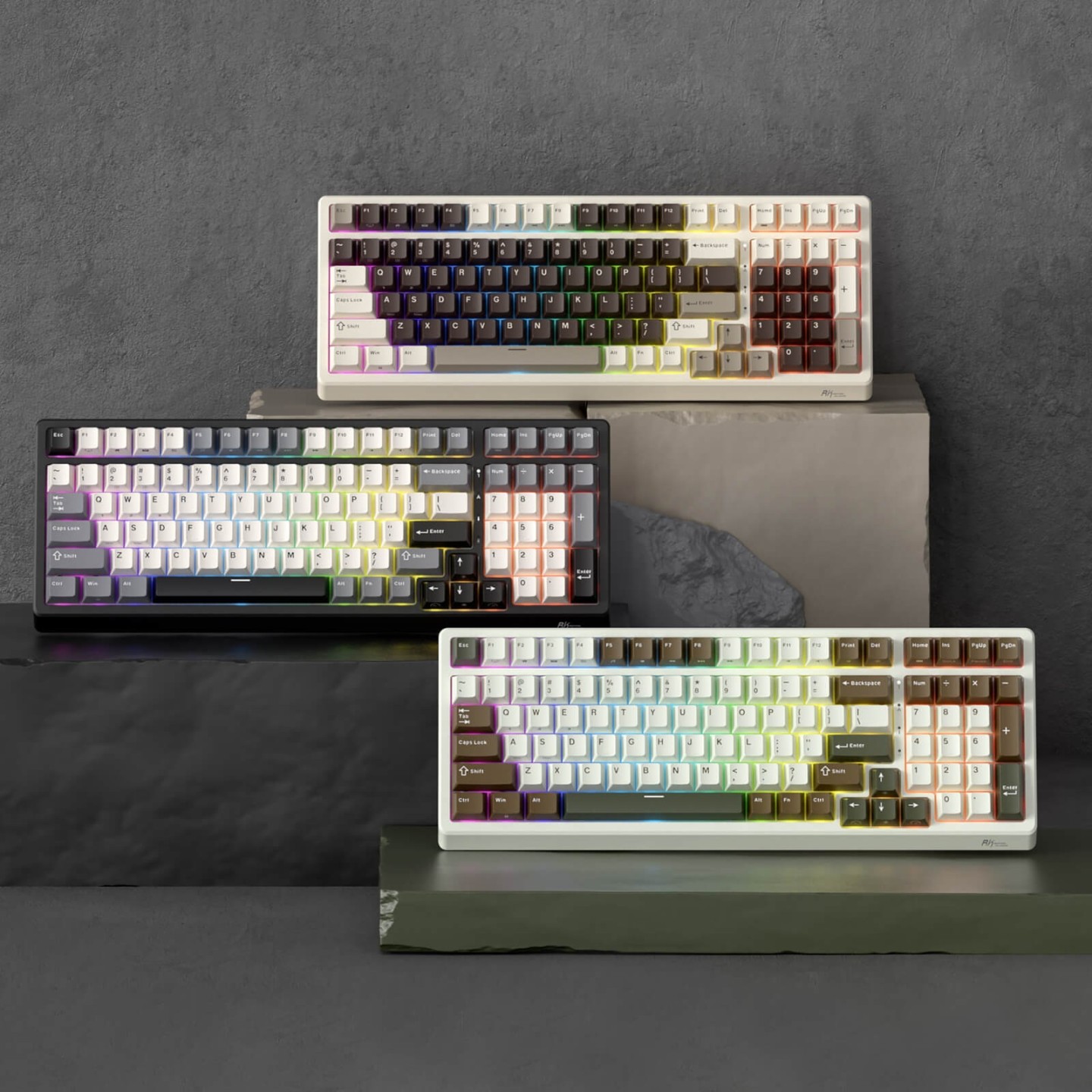 Royal Kludge F99 – Clavier mécanique sans fil 96 % tri-mode