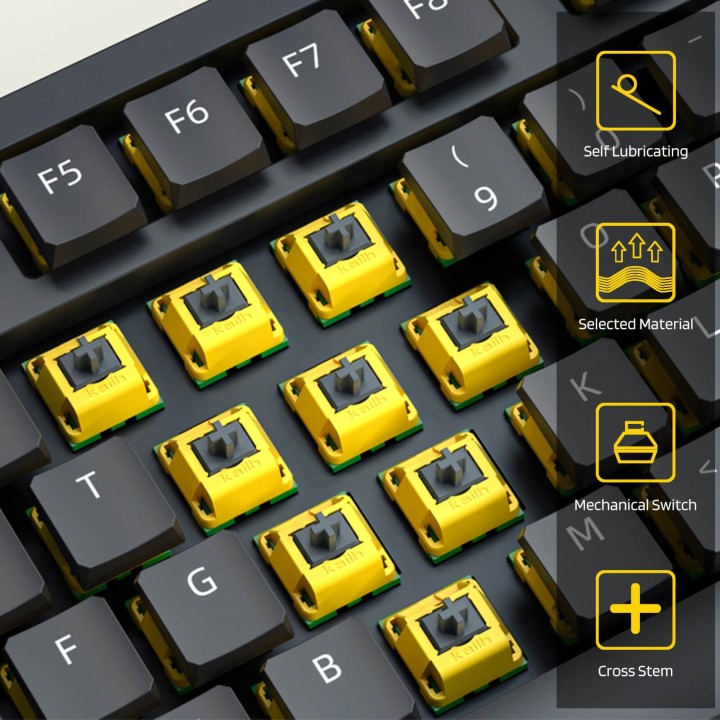 Royal Kludge x LTC – Switches Kailh Canary tactiles, lot de 30