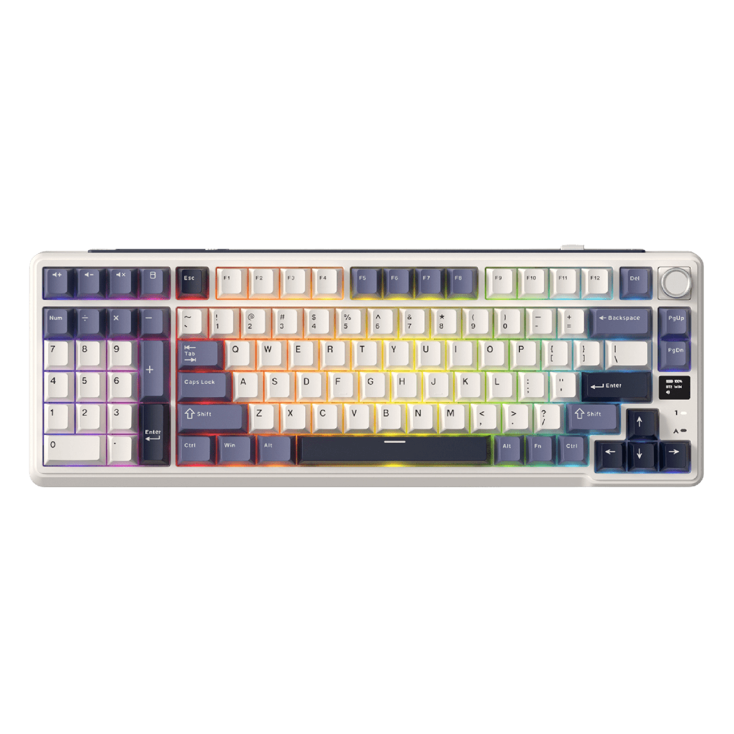 Royal Kludge L98 – Clavier mécanique sans fil 96 % pavé numérique à gauche