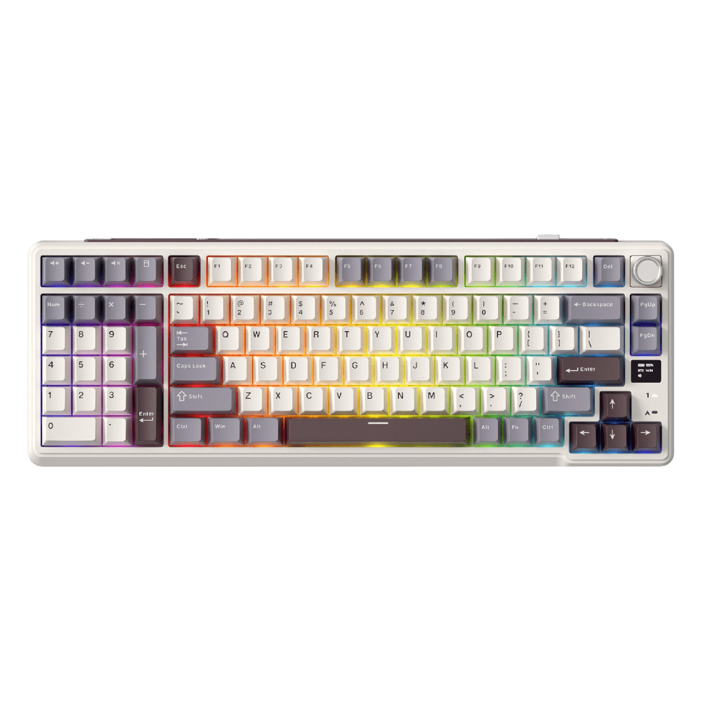 Royal Kludge L98 – Clavier mécanique sans fil 96 % pavé numérique à gauche