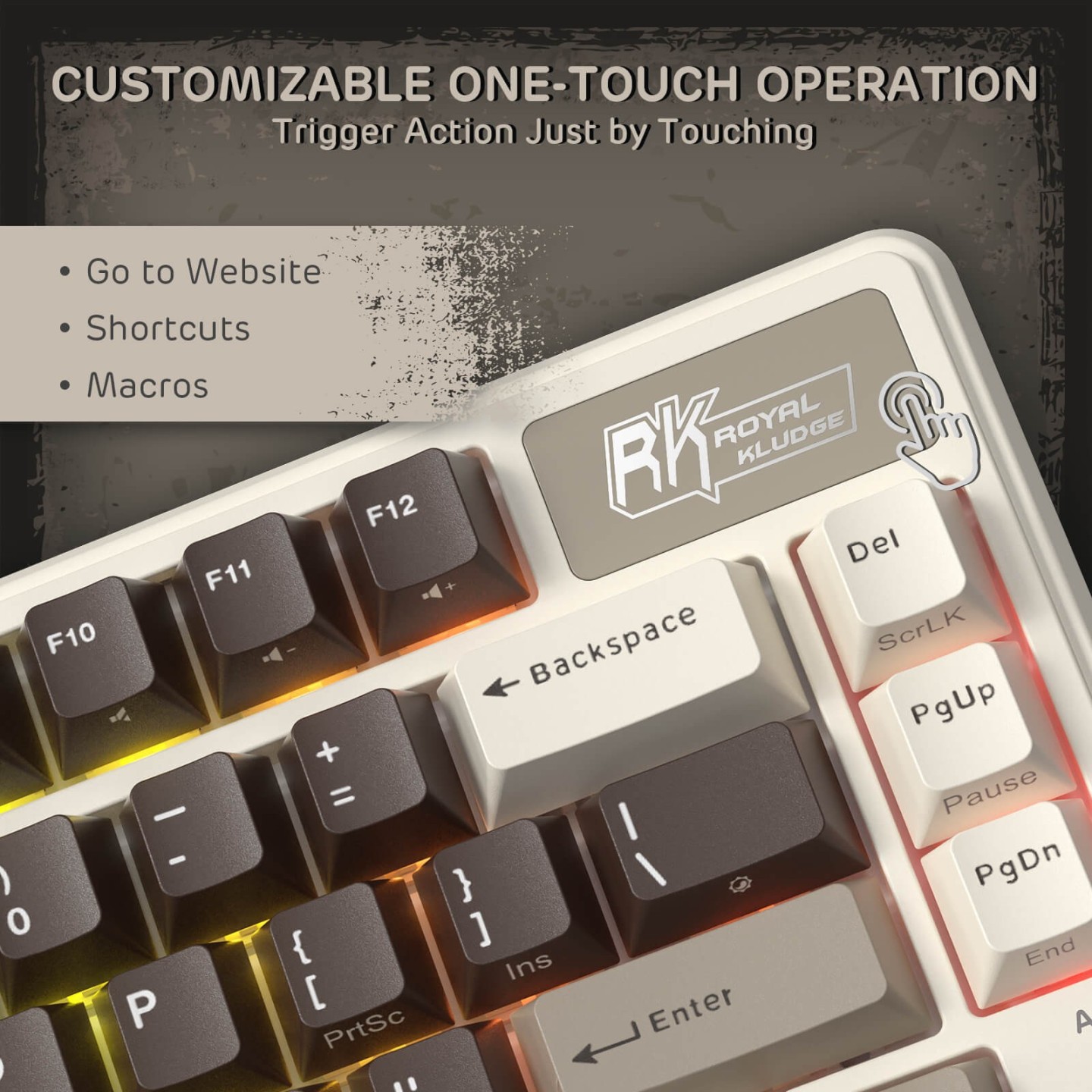 Royal Kludge L75 – Clavier mécanique sans fil tri-mode 75 %
