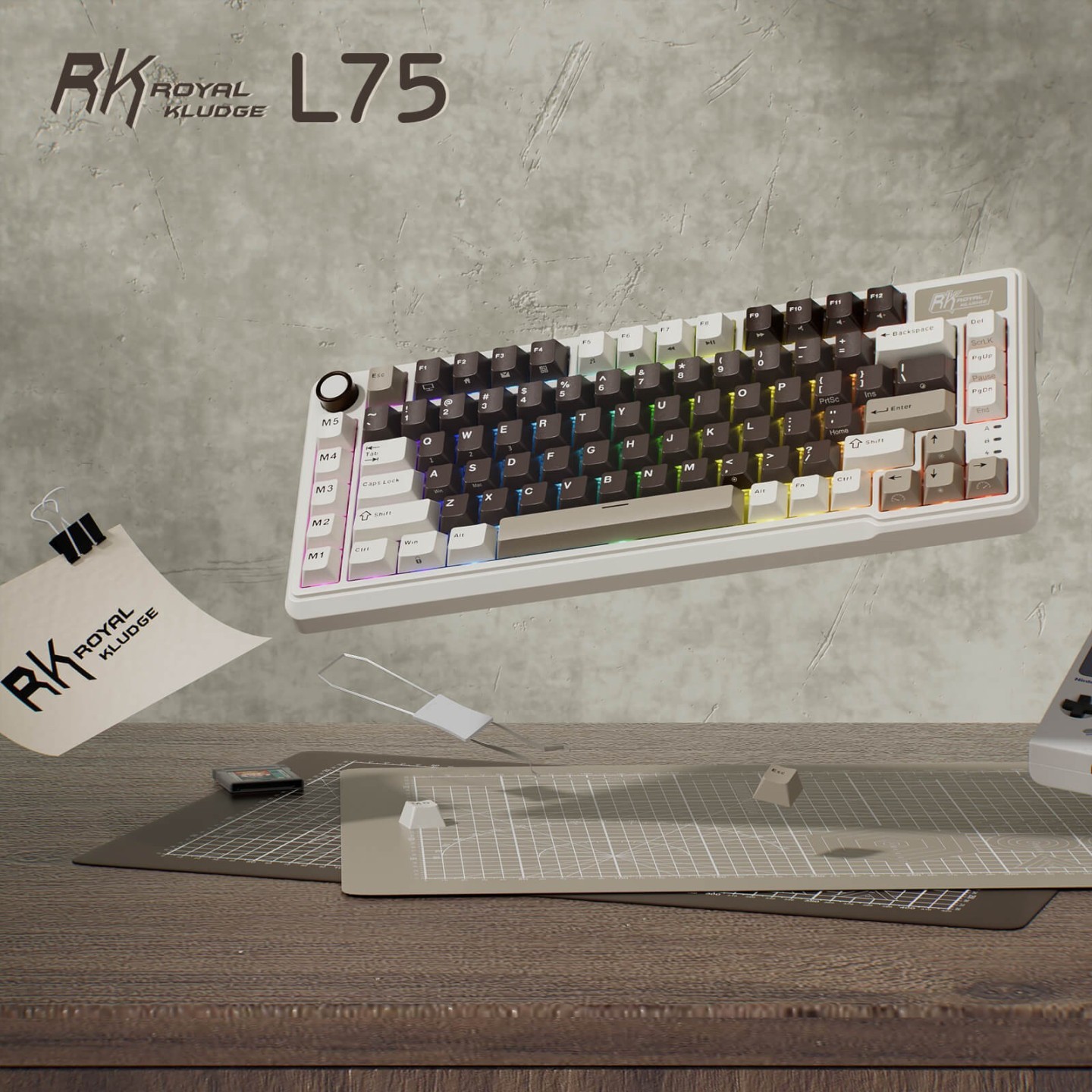 Royal Kludge L75 – Clavier mécanique sans fil tri-mode 75 %