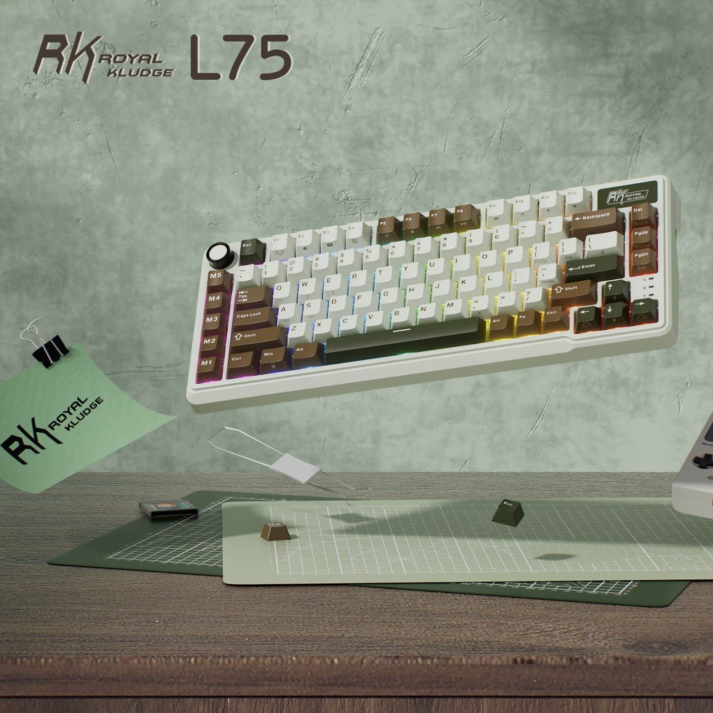 Royal Kludge L75 – Clavier mécanique sans fil tri-mode 75 %