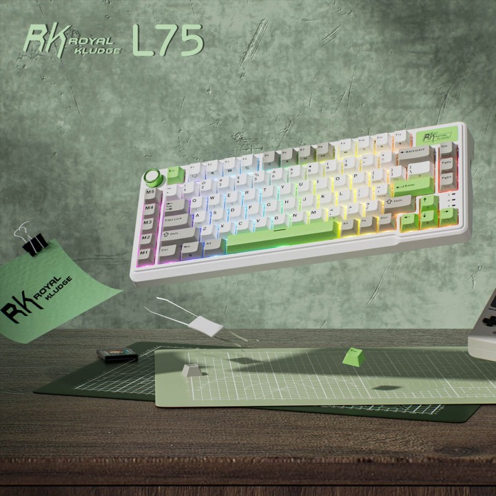 Royal Kludge L75 – Clavier mécanique sans fil tri-mode 75 %