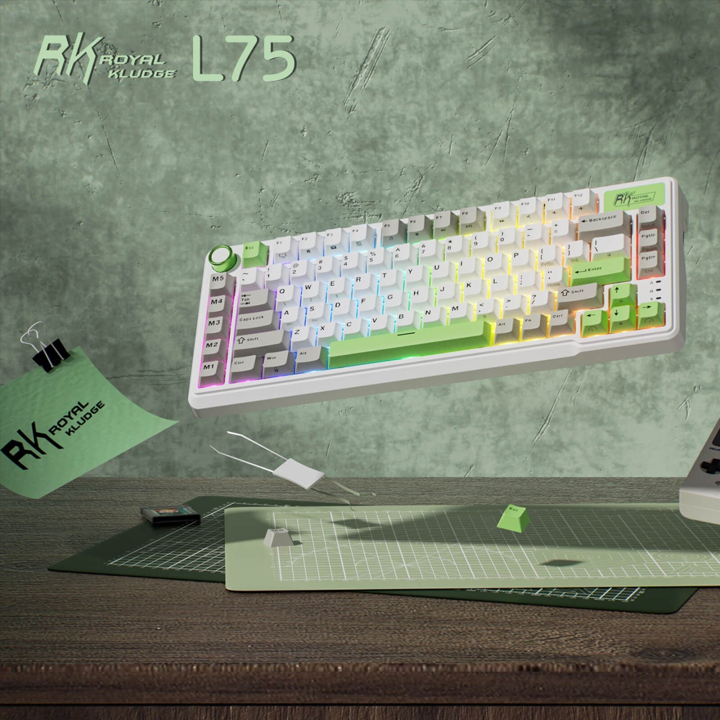 Royal Kludge L75 – Clavier mécanique sans fil tri-mode 75 %