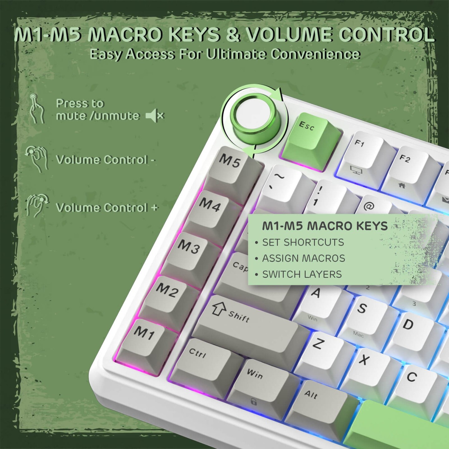 Royal Kludge L75 – Clavier mécanique sans fil tri-mode 75 %