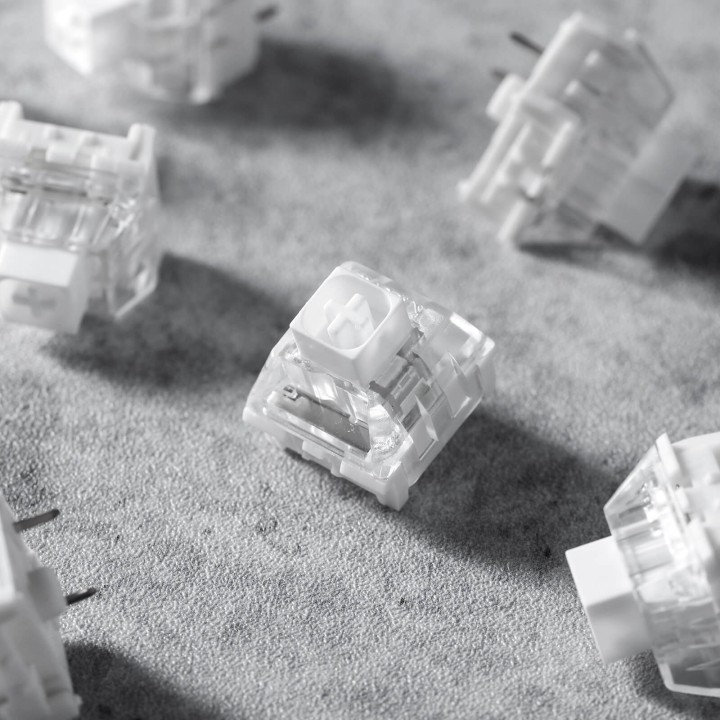 Royal Kludge x LTC – Switches Kailh Box White clicky et tactiles, lot de 30
